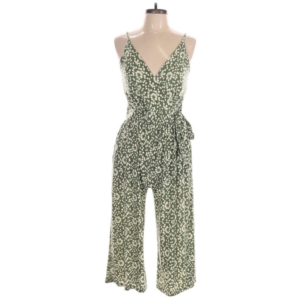 Kaileigh Olive Floral Jumpsuit
